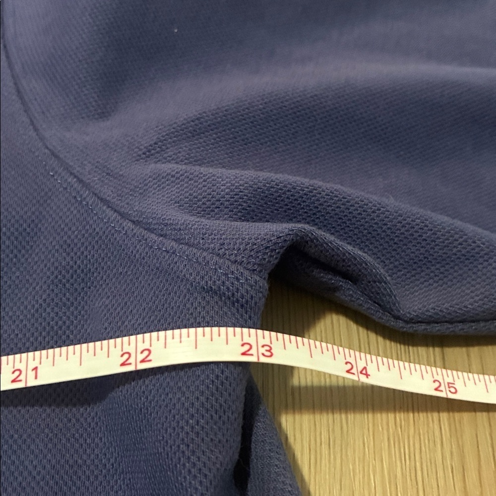 Allen Edmonds Mens 1/4 Zip Pullover Sweatshirt XL Blue Mock neck Pima Cotton - Picture 5 of 9